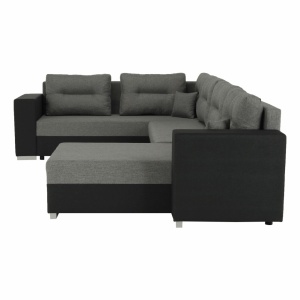 COLTAR MERSI, REVERSIBIL, GRI SI GRI INCHIS,TEXTIL MALMO, EXTENSIBIL, SPATIU DEPOZITARE, STIL MODERN, TK - Img 8