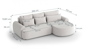 COLTAR, MODEL 2024, OLIVIO L, IN DIVERSE NUANTE, MATERIAL DE CALITATE BOUCLE, DESIGN DEOSEBIT - Img 8