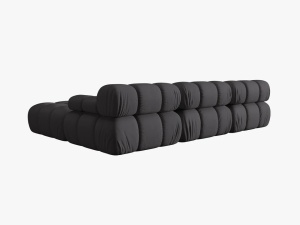 COLTAR MODULAR BELLIS, 4 LOCURI, 282 CM, ESPRESSO 15, TAPITERIE DIN CATIFEA 3D, DESIGN DEOSEBIT - Img 3