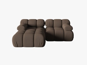 COLTAR MODULAR BELLIS, PE STANGA, MARO, CU TAPITERIE DIN TEXTIL 3D SONIC, MICADONI