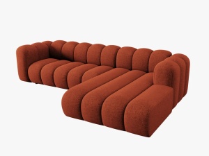 COLTAR MODULAR LUPIN, DREAPTA, 4 LOCURI, 288 CM, SCORTISOARA 44, TAPITERIE CHENILLE, DESIGN DEOSEBIT - Img 4