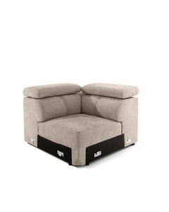 COLTAR MODULAR MARINO BEJ, CONFECTIONAT DIN SPUMA, ARCURI, TEXTIL, STIL MODERN - Img 12