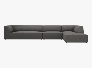 COLTAR MODULAR RUBY, DREAPTA, 5 LOCURI, 366 CM, DIVERSE CULORI SI MATERIALE, DESIGN DEOSEBIT - Img 2