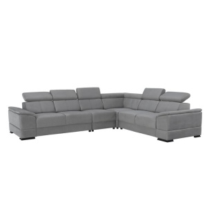 COLTAR SEGORIA, MODEL STANGA, GRI, DIN TEXTIL, TAPITAT, COTIERE REGLABILE, STIL MODERN, TK - Img 6