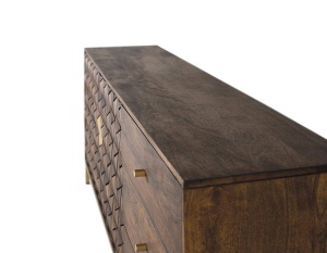 COMODA/BUFET 190CM, NUC/AURIU, DIN LEMN DE MANGO, GINER Y COLOMER - Img 4