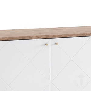 COMODA/BUFET LIVING 176CM, LITTLE DIAMOND, COD 3644, STIL MODERN, REALIZAT DIN MDF SI SUPORT DE METAL - Img 4