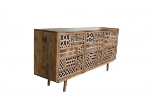 COMODA/BUFET, MARRAKECH 160CM, DIN LEMN MASIV DE MANGO, ARTIM GROUP SELECTION - Img 3