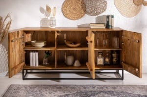 COMODA/ BUFET, SCORPION 140CM, DIN LEMN MASIV DE MANGO, REALIZAT MANUAL, ARTIM GROUP SELECTION - Img 3