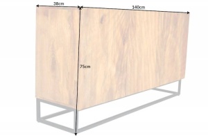 COMODA/ BUFET, SCORPION 140CM, DIN LEMN MASIV DE MANGO, REALIZAT MANUAL, ARTIM GROUP SELECTION - Img 7
