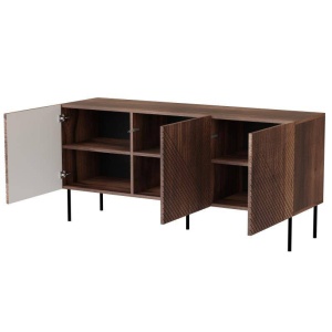 COMODA LIVING ART DECO-KOM-3D-OW, 150CM, MDF LAMINAT, PAL SI METAL, STIL MODERN, CAMA - Img 2