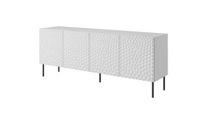 COMODA LIVING, CAMA-HOLE-KOM-190-BI/BI, 190CM, ALB MAT, DIN PLACI LAMINATE SI MDF, DESIGN MODERN