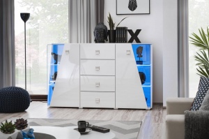COMODA LIVING CU LED EDGE, WW EE SB, STIL MODERN, ASM - Img 1