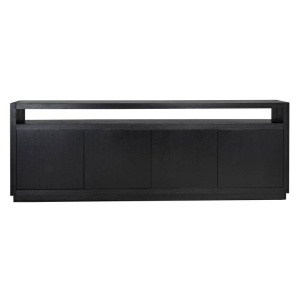 COMODA OAKURA, 240 CM, NEAGRA, DIN FURNIR DE STEJAR, RICHMOND INTERIORS - Img 4