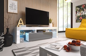 COMODA RTV LIVING TORO 158 ALB/GRI DESIGN MODERN CM