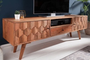 COMODA TV 140CM, DIN LEMN MASIV, MYSTIC, DESIGN VINTAGE, ARTIM GROUP SELECTION - Img 2