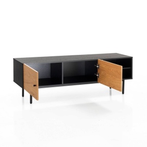 COMODA TV 150CM, STOCKHOLM, COD 5223, STIL MODERN, REALIZATA DIN MDF SI SUPORT DE METAL - Img 3