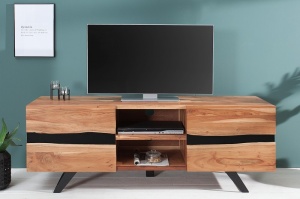 COMODA TV 160CM, AMAZONAS, LEMN MASIV SI METAL, DESIGN VINTAGE/INDUSTRIAL, ARTIM GROUP SELECTION