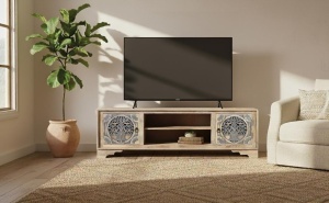 COMODA TV 180CM, LEMN DE MANGO, DESIGN ART DECO, GINER Y COLOMER