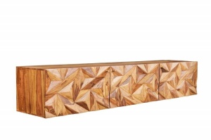 COMODA TV, ALPINE 160CM, LEMN MASIV DE SHEESHAM, MONTAJ SUSPENDAT, MODEL 3D, ARTIM GROUP SELECTION - Img 8