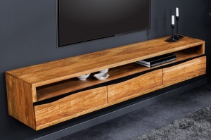 COMODA TV, MAMMUT 160CM, LEMN MASIV DE SALCAM, MONTAJ SUSPENDAT, ARTIM GROUP SELECTION