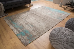 COVOR MODERN ART 240X160CM, GRI/ALBASTRU, DESIGN VINTAGE