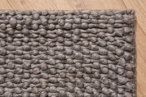 COVOR WOOL 250X155 cm ANTRACIT DESIGN MODERN - Img 2