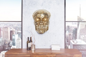 DECORATIUNE DE PERETE SKULL 38385 AURIU STIL MODERN - Img 2
