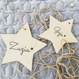DECORATIUNE STEA PENTRU CAMERA COPII/BEBELUSI STAR PERSONALIZARE CU NUMELE COPILULUI BA