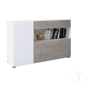 DULAP 2 USI 130CM, JOHNNY, COD 3787, STIL MODERN, REALIZATA DIN PANOURI ECO DIN LEMN