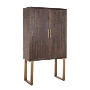 DULAP/BUFET CROMFORD MILL, 180 CM, MARO/AURIU ANTICHIZAT, DIN LEMN RECICLAT SI METAL, STIL INDUSTIAL, B2