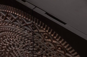 DULAP/BUFET, DIN LEMN MASIV DE MANGO, MANDALA 100CM, COD 41105, CU ORNAMENTE DEOSEBITE - Img 8