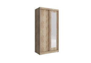 DULAP DORMITOR CU OGLINDA ALASKA 100 STEJAR SONOMA DESIGN MODERN PSK - Img 2
