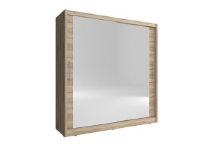 DULAP DORMITOR CU OGLINDA MAJA VI 180 STEJAR SONOMA DESIGN MODERN PSK
