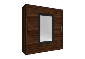 DULAP DORMITOR WIKI II 180 STEJAR SONOMA CIOCOLATIU DESIGN MODERN PSK - Img 1