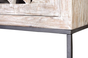DULAP TALLA 176CM, NATURAL, DIN LEMN DE MANGO SI METAL, GINER Y COLOMER - Img 3