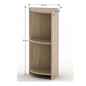 DULAP TEMPO ASISTENT NEW 014, DE COLT, STEJAR SONOMA, DIN PAL MELAMINAT, STIL MODERN, TK - Img 2