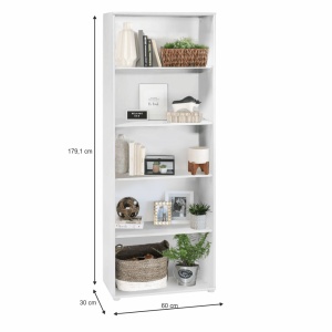 ETAJERA MULTIFUNCTIONALA YAN TYP 2, ALB, DIN PAL MELAMINAT, STIL MODERN, TK - Img 3