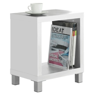 ETAJERA TOFI 1 NEW, ALB, DIN PAL MELAMINAT, STIL MODERN, TK - Img 2