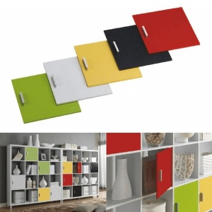 ETAJERA TOFI 1 NEW, ALB, DIN PAL MELAMINAT, STIL MODERN, TK - Img 4