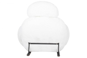 FOTOLIU BALANSOAR PLUSH FUR, ALB, DIN TEXTIL PLUSAT, STIL MODERN B2 - Img 5