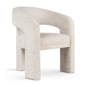 FOTOLIU CONFORTABIL MACAO, BEJ, TAPITERIE DIN TEXTIL, LEMN SI SPUMA, STIL MODERN