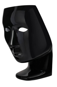 FOTOLIU CONFORTABIL NEMO FACE CHAIR, NEGRU, DIN FIBRA DE STICLA, STIL MODERN