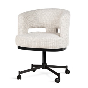 FOTOLIU CU ROTI, TILBURG, CREM/NEGRU, CONFECTIONAT DIN METAL, SPUMA, ARCURI SI TEXTIL, STIL MODERN