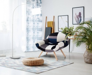 FOTOLIU ELEGANT, KALEIDOS-F, COD 5078, STIL MODERN, REALIZAT DIN LEMN SI STOFA - Img 7