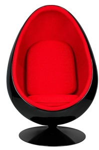 FOTOLIU EXCLUSIVIST OVALIA, NEGRU/ROSU, DIN FIBRA DE STICLA, STIL MODERN - Img 2