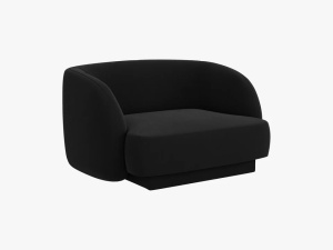 FOTOLIU MILEY, 103 CM, NEGRU 19, TAPITERIE DIN CATIFEA, DESIGN DEOSEBIT