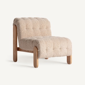 FOTOLIU NEYPRAT 35602, BEJ SI NATURAL, CONFECTIONAT DIN LEMN DE PIN, SPUMA SI POLIESTER, STIL MODERN