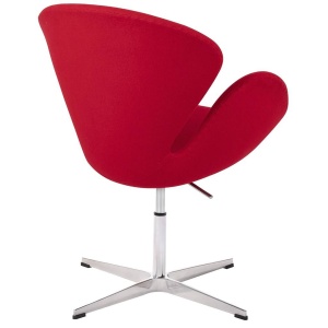 FOTOLIU REGLABIL SWAN PREMIUM, ROSU/CROM, TAPITERIE DIN CASMIR, STIL MODERN - Img 3