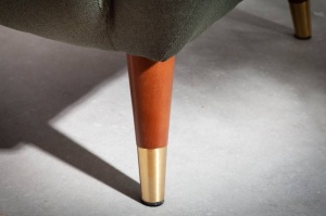 FOTOLIU STIL CHESTERFIELD , DON VERDE, COD 40984, DIN TEXTIL - Img 5