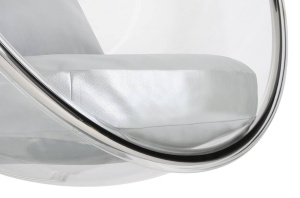 FOTOLIU SUSPENDAT BUBBLE, ARGINTIU/TRANSPARENT/CROM, DIN ACRIL SI PIELE ECOLOGICA, STIL MODERN, - Img 3